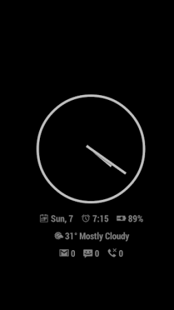 Dock Clock Plus - Виджет часов для Android