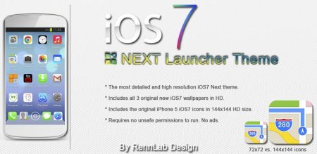 Next Launcher iOS7 iPhone Edition v1.0 APK